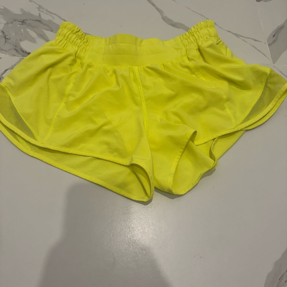 Neon Yellow Hotty Hot Shorts